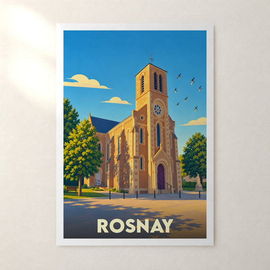 Affiche Rosnay (Vendée) – sans cadre, accrochée au mur