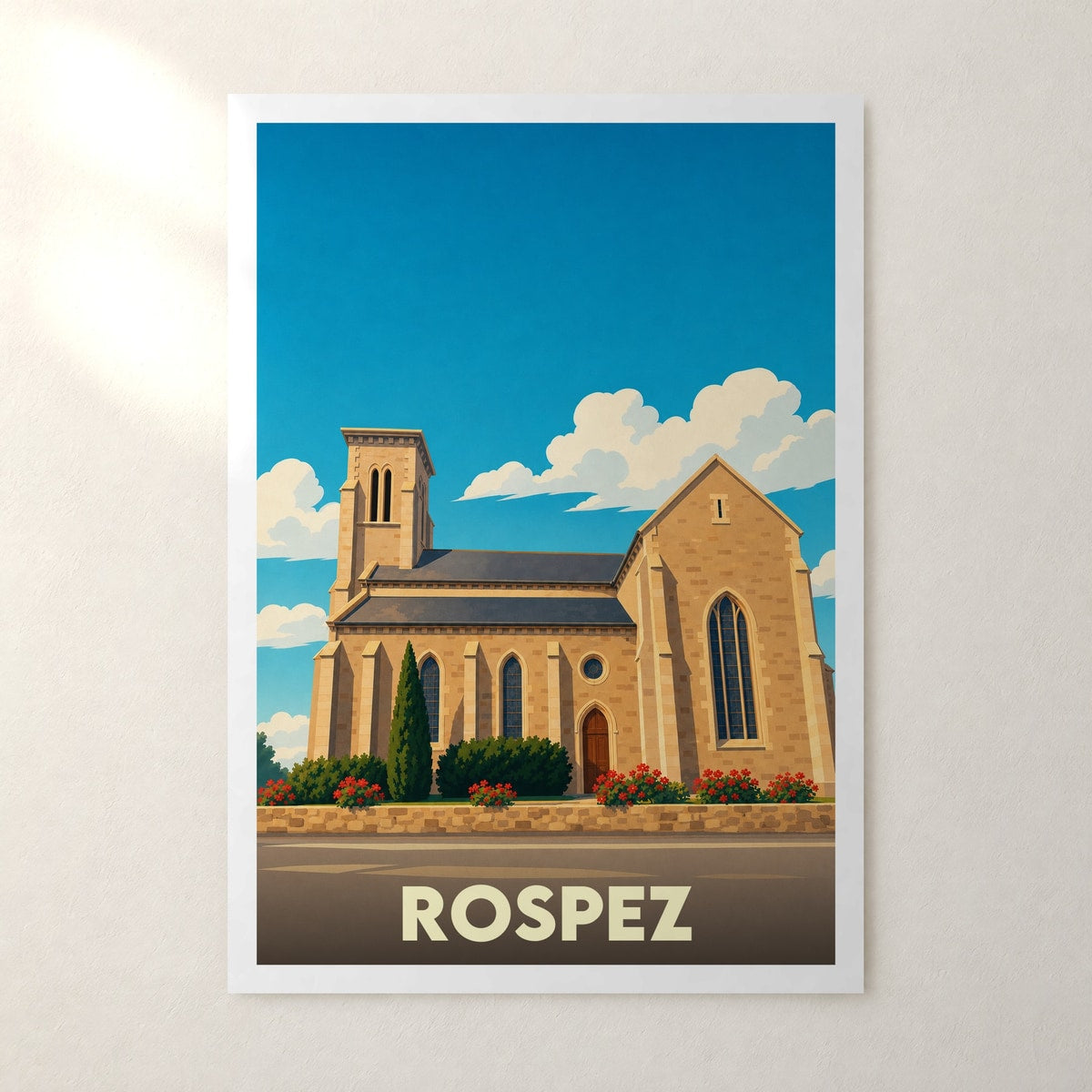 Affiche Rospez – sans cadre, accrochée au mur