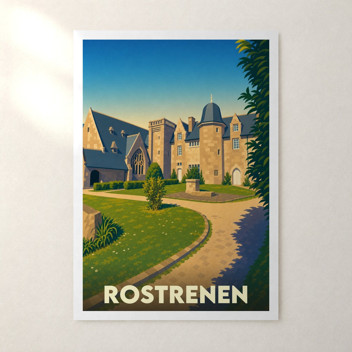Affiche Rostrenen – sans cadre, accrochée au mur
