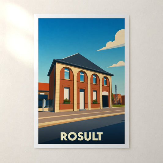 Affiche Rosult – sans cadre, accrochée au mur