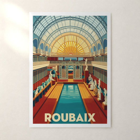 Affiche Roubaix – sans cadre, accrochée au mur