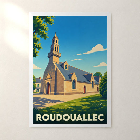 Affiche Roudouallec – sans cadre, accrochée au mur