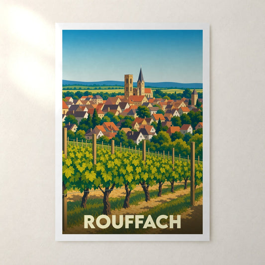 Affiche Rouffach – sans cadre, accrochée au mur