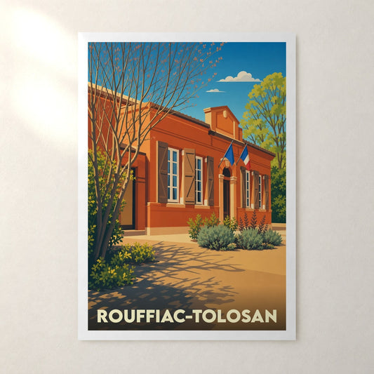 Affiche Rouffiac-Tolosan – sans cadre, accrochée au mur