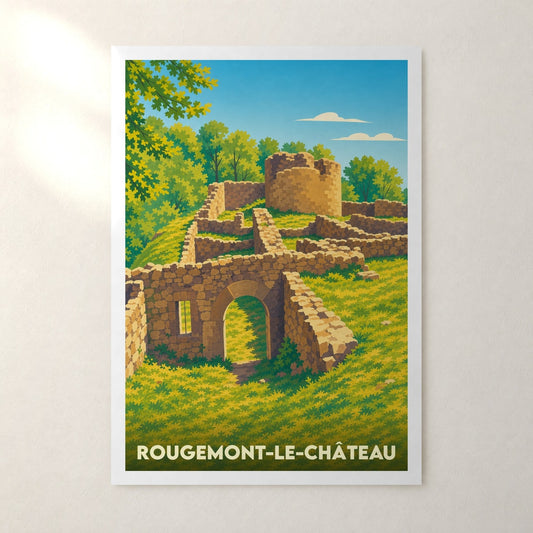 Affiche Rougemont-le-Château – sans cadre, accrochée au mur