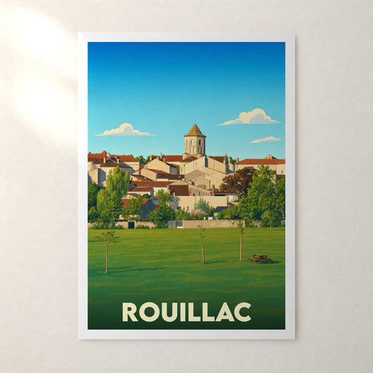 Affiche Rouillac – sans cadre, accrochée au mur