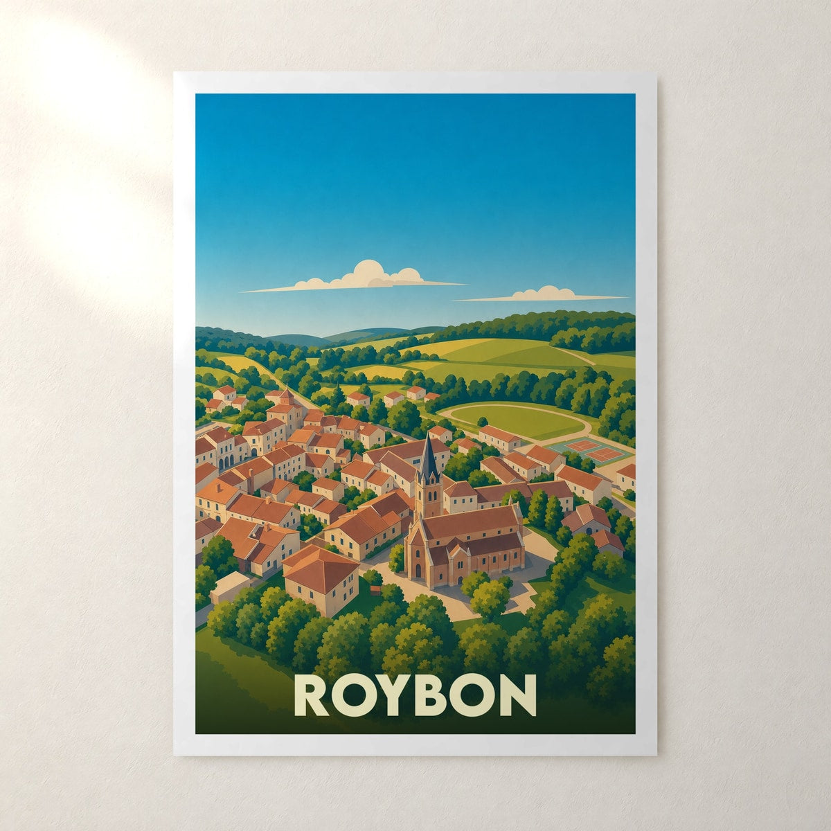 Affiche Roybon – sans cadre, accrochée au mur
