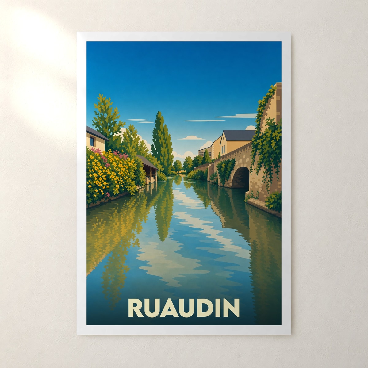 Affiche Ruaudin – sans cadre, accrochée au mur