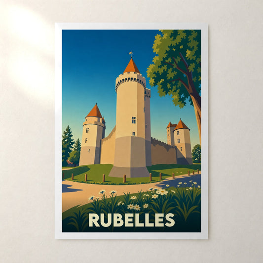 Affiche Rubelles – sans cadre, accrochée au mur