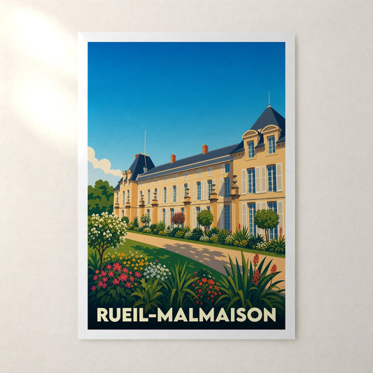 Affiche Rueil-Malmaison – sans cadre, accrochée au mur