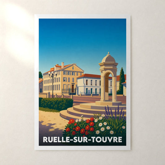 Affiche Ruelle-sur-Touvre – sans cadre, accrochée au mur