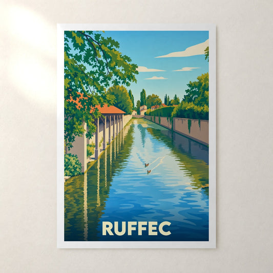 Affiche Ruffec – sans cadre, accrochée au mur
