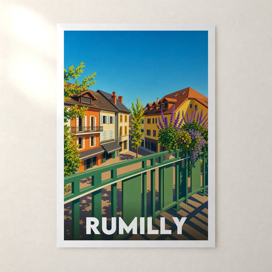 Affiche Rumilly – sans cadre, accrochée au mur