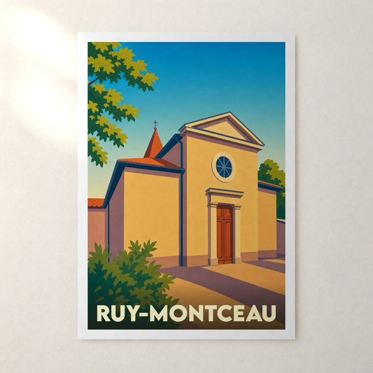 Affiche Ruy-Montceau – sans cadre, accrochée au mur