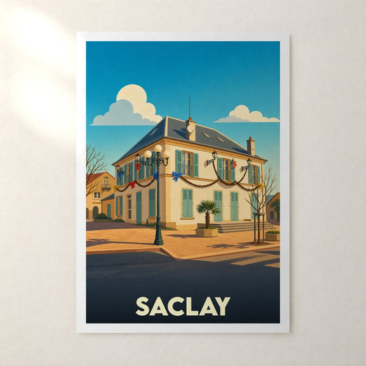 Affiche Saclay – sans cadre, accrochée au mur