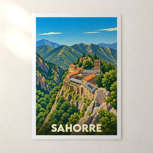 Affiche Sahorre – sans cadre, accrochée au mur