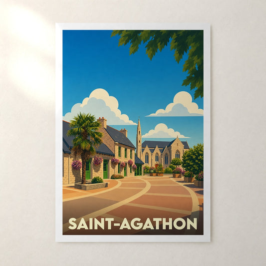 Affiche Saint-Agathon – sans cadre, accrochée au mur
