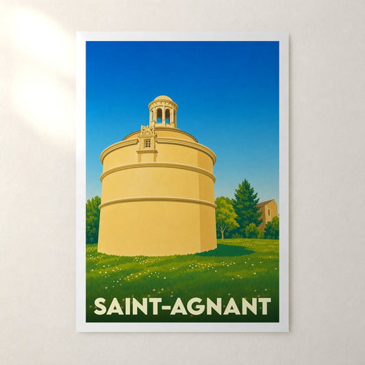 Affiche Saint-Agnant – sans cadre, accrochée au mur