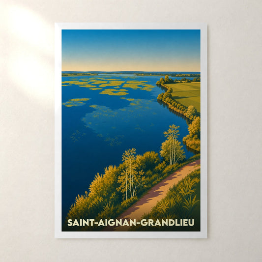 Affiche Saint-Aignan-Grandlieu – sans cadre, accrochée au mur
