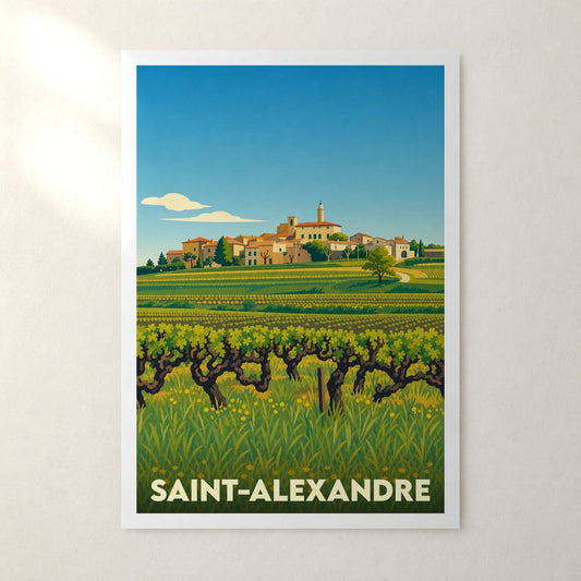 Affiche Saint-Alexandre – sans cadre, accrochée au mur
