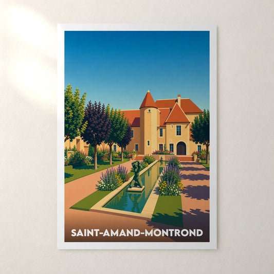 Affiche Saint-Amand-Montrond – sans cadre, accrochée au mur