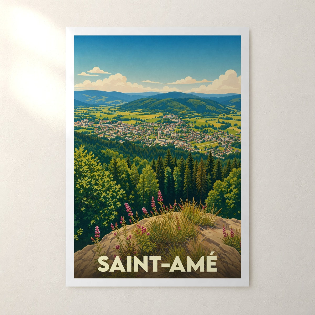 Affiche Saint-Amé – sans cadre, accrochée au mur