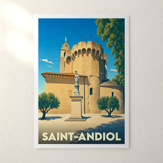 Affiche Saint-Andiol – sans cadre, accrochée au mur