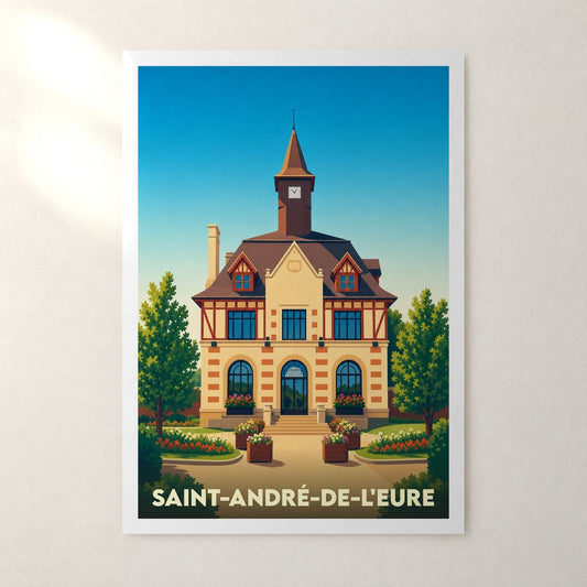 Affiche Saint-André-de-l'Eure – sans cadre, accrochée au mur