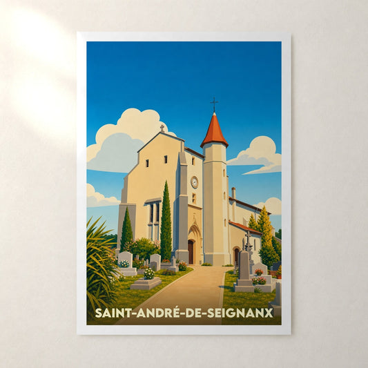Affiche Saint-André-de-Seignanx – sans cadre, accrochée au mur