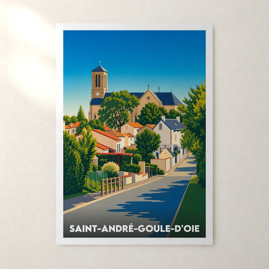 Affiche Saint-André-Goule-d'Oie – sans cadre, accrochée au mur