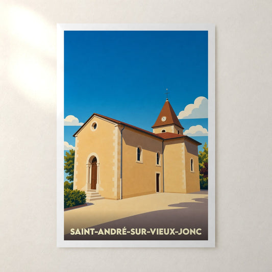 Affiche Saint-André-sur-Vieux-Jonc – sans cadre, accrochée au mur
