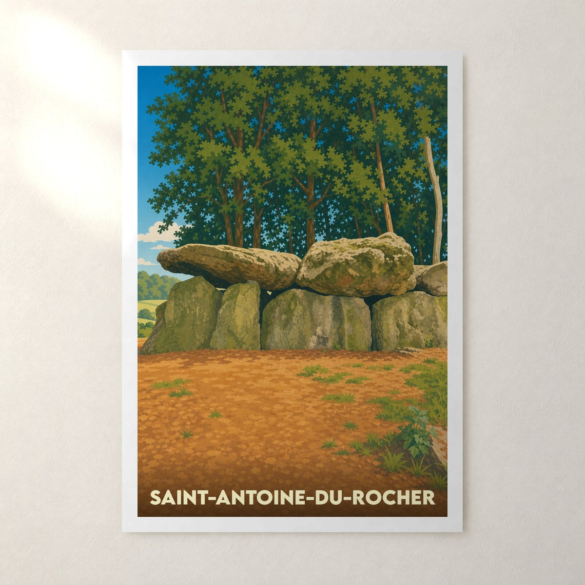 Affiche Saint-Antoine-du-Rocher – sans cadre, accrochée au mur