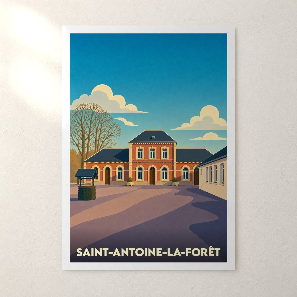 Affiche Saint-Antoine-la-Forêt – sans cadre, accrochée au mur