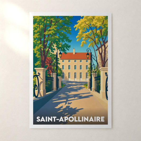 Affiche Saint-Apollinaire – sans cadre, accrochée au mur