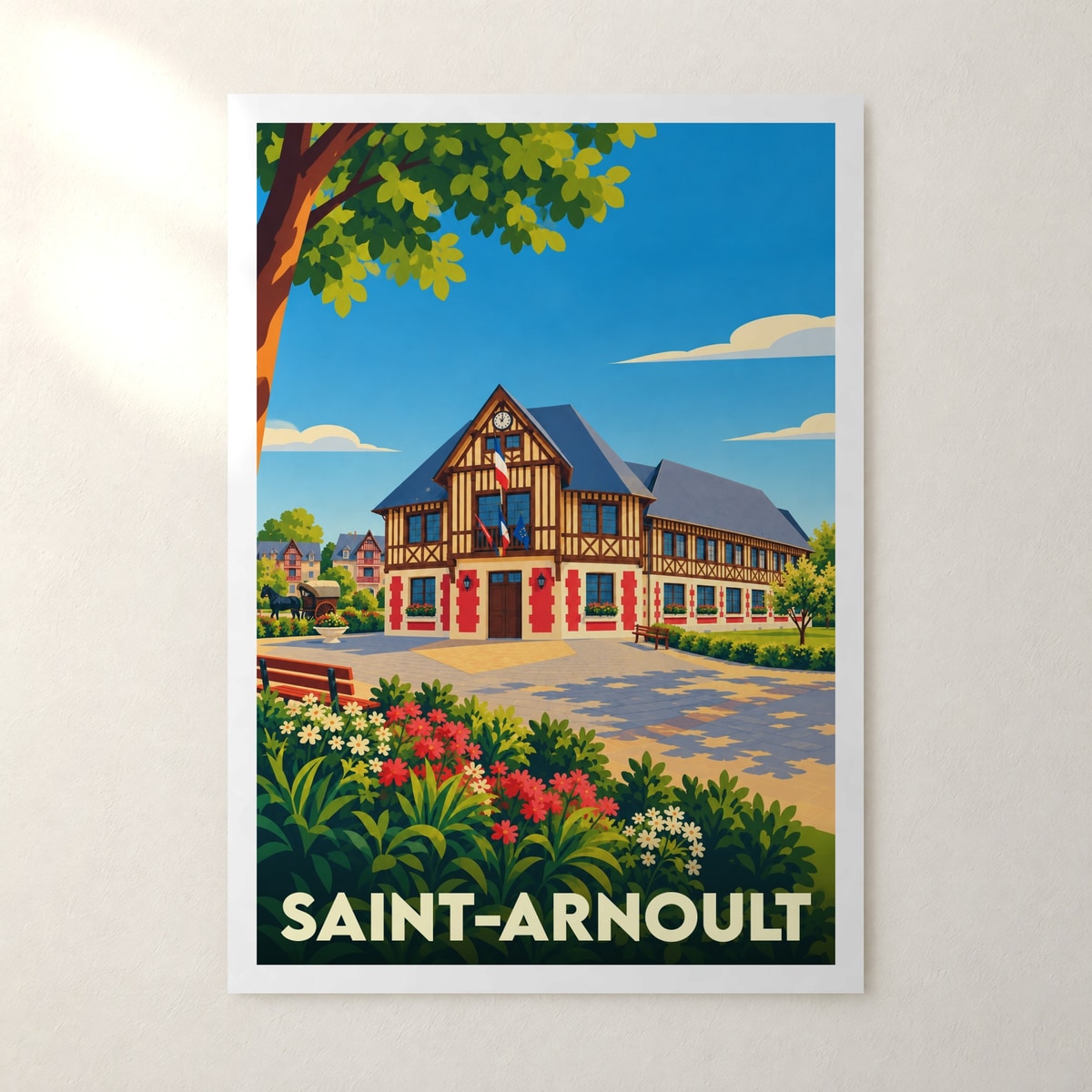 Affiche Saint-Arnoult (Calvados) – sans cadre, accrochée au mur