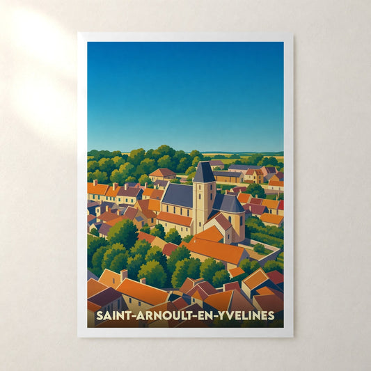 Affiche Saint-Arnoult-en-Yvelines – sans cadre, accrochée au mur