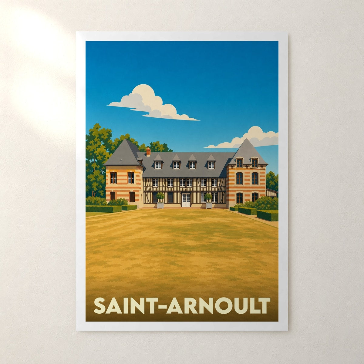 Affiche Saint-Arnoult – sans cadre, accrochée au mur
