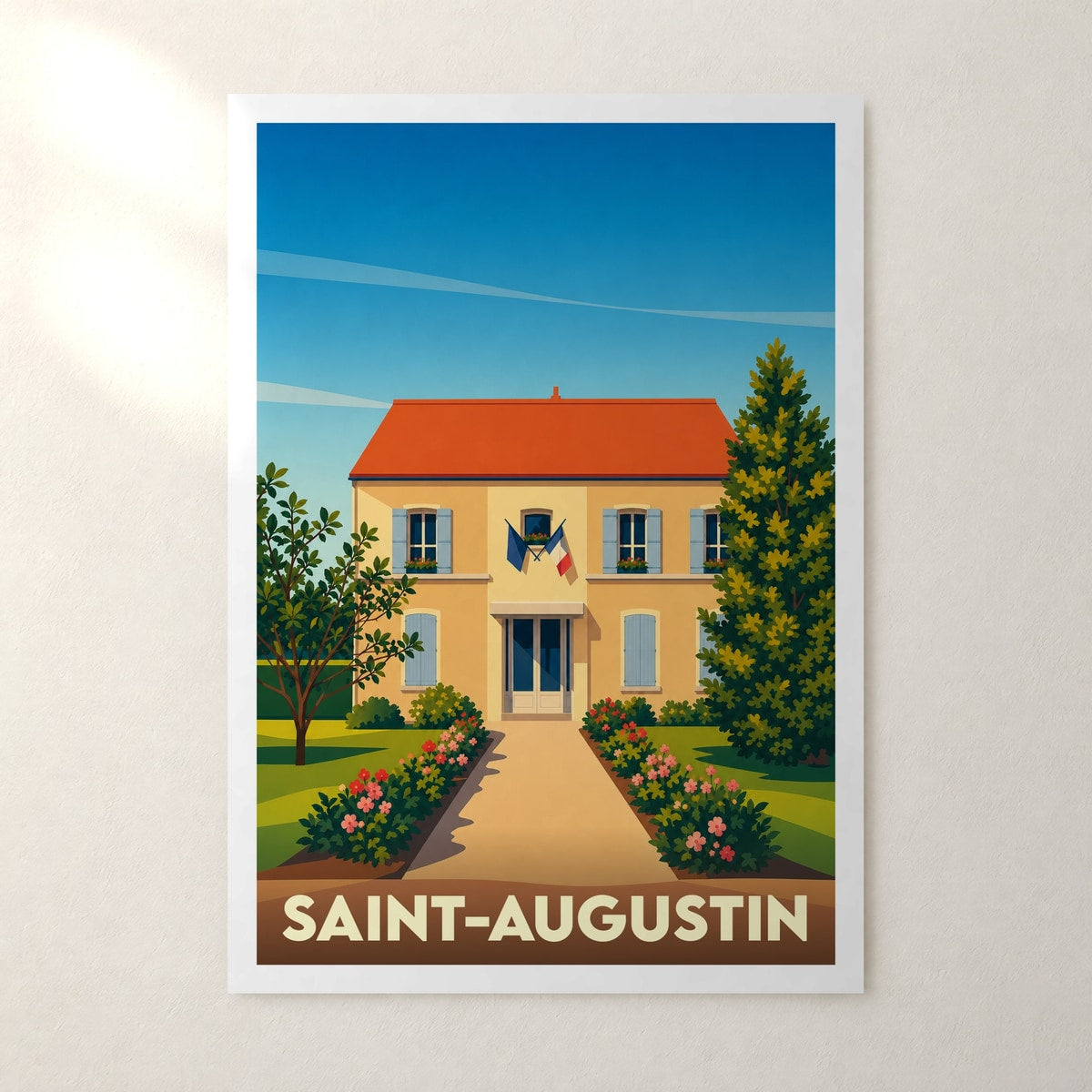 Affiche Saint-Augustin – sans cadre, accrochée au mur