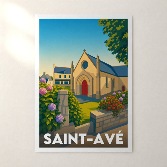 Affiche Saint-Avé – sans cadre, accrochée au mur