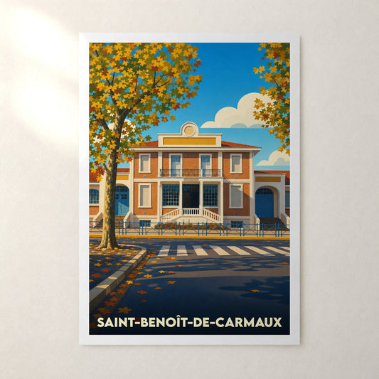 Affiche Saint-Benoît-de-Carmaux – sans cadre, accrochée au mur