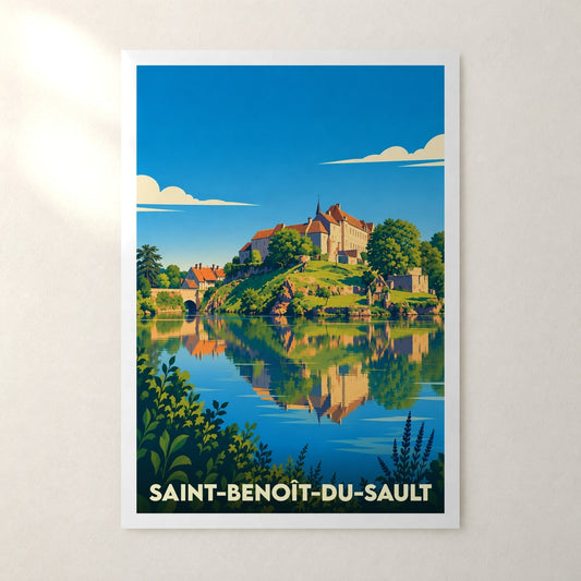 Affiche Saint-Benoît-du-Sault – sans cadre, accrochée au mur