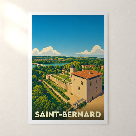 Affiche Saint-Bernard – sans cadre, accrochée au mur
