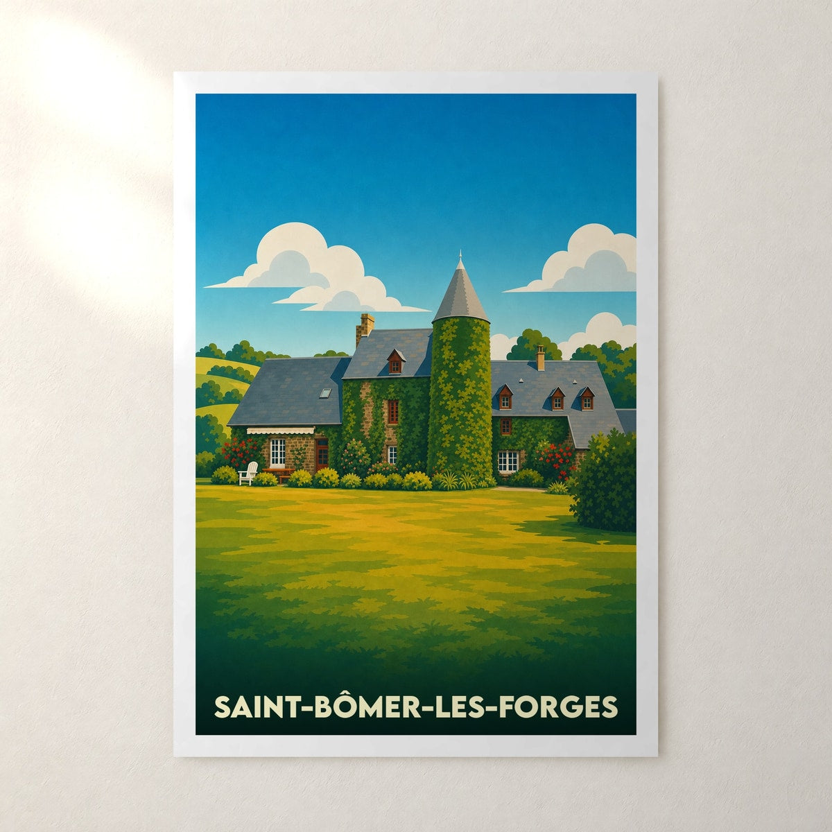 Affiche Saint-Bômer-les-Forges – sans cadre, accrochée au mur