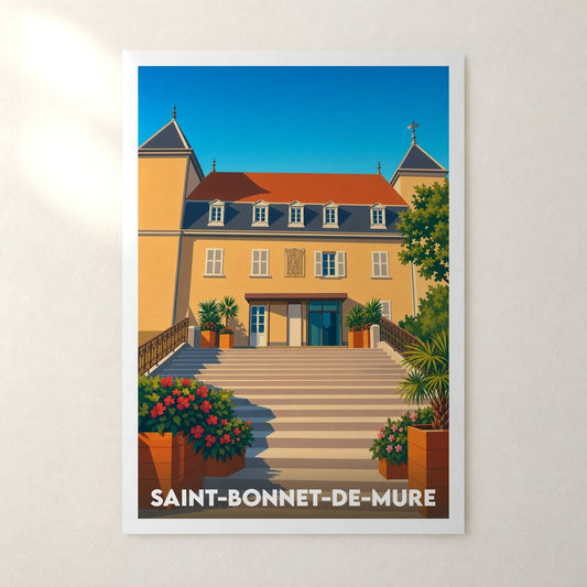 Affiche Saint-Bonnet-de-Mure – sans cadre, accrochée au mur