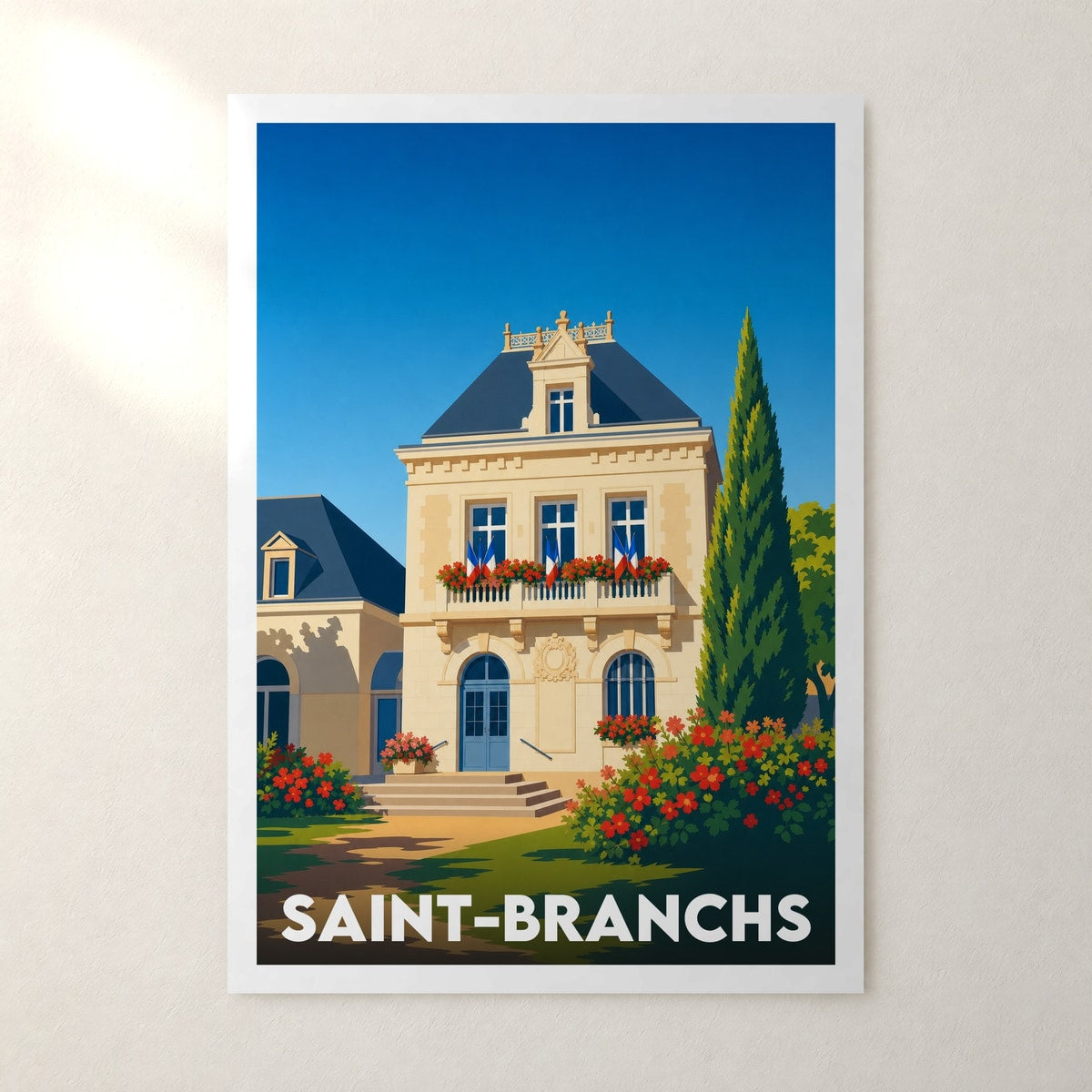 Affiche Saint-Branchs – sans cadre, accrochée au mur