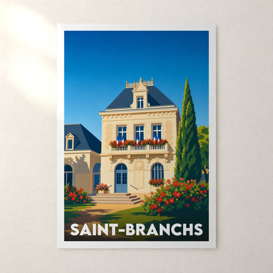 Affiche Saint-Branchs – sans cadre, accrochée au mur