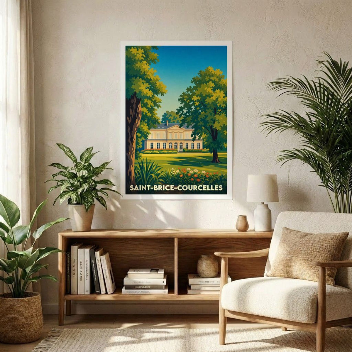 Affiche A1 (59,4 x 84,1 cm) Sans cadre souvenir de Saint-Brice-Courcelles