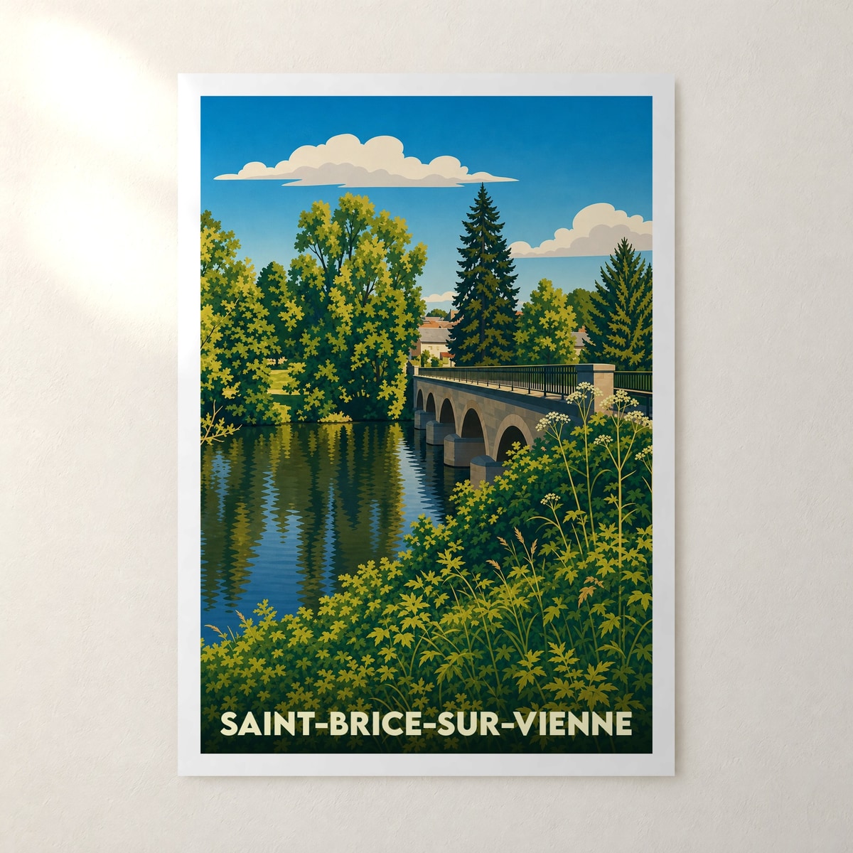 Affiche Saint-Brice-sur-Vienne – sans cadre, accrochée au mur