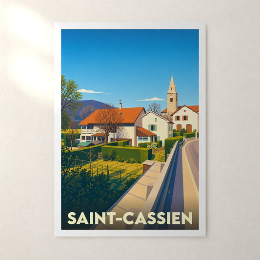 Affiche Saint-Cassien – sans cadre, accrochée au mur
