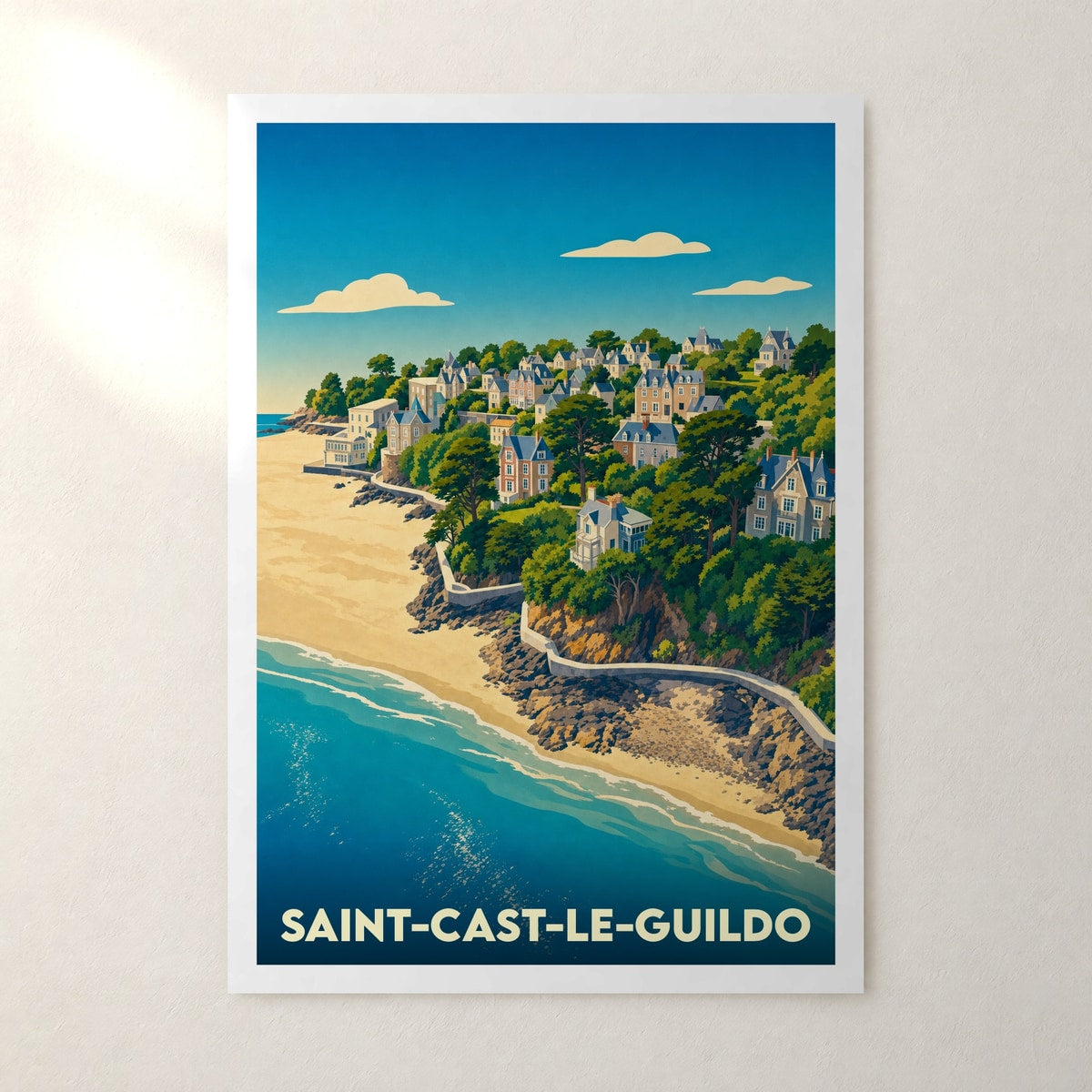 Affiche Saint-Cast-le-Guildo – sans cadre, accrochée au mur
